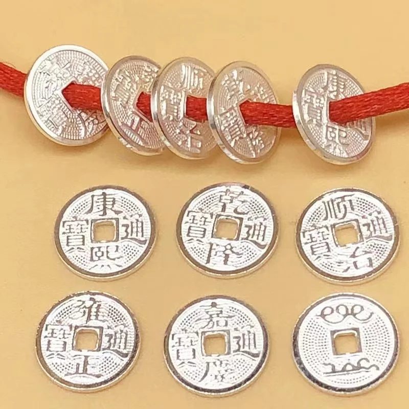 Monete Cinesi Ching Feng Shui Lucky Fortune Qing Dynasty Pure Silver 999 China Old Ancient Emperor Coin For Collection Souvenir