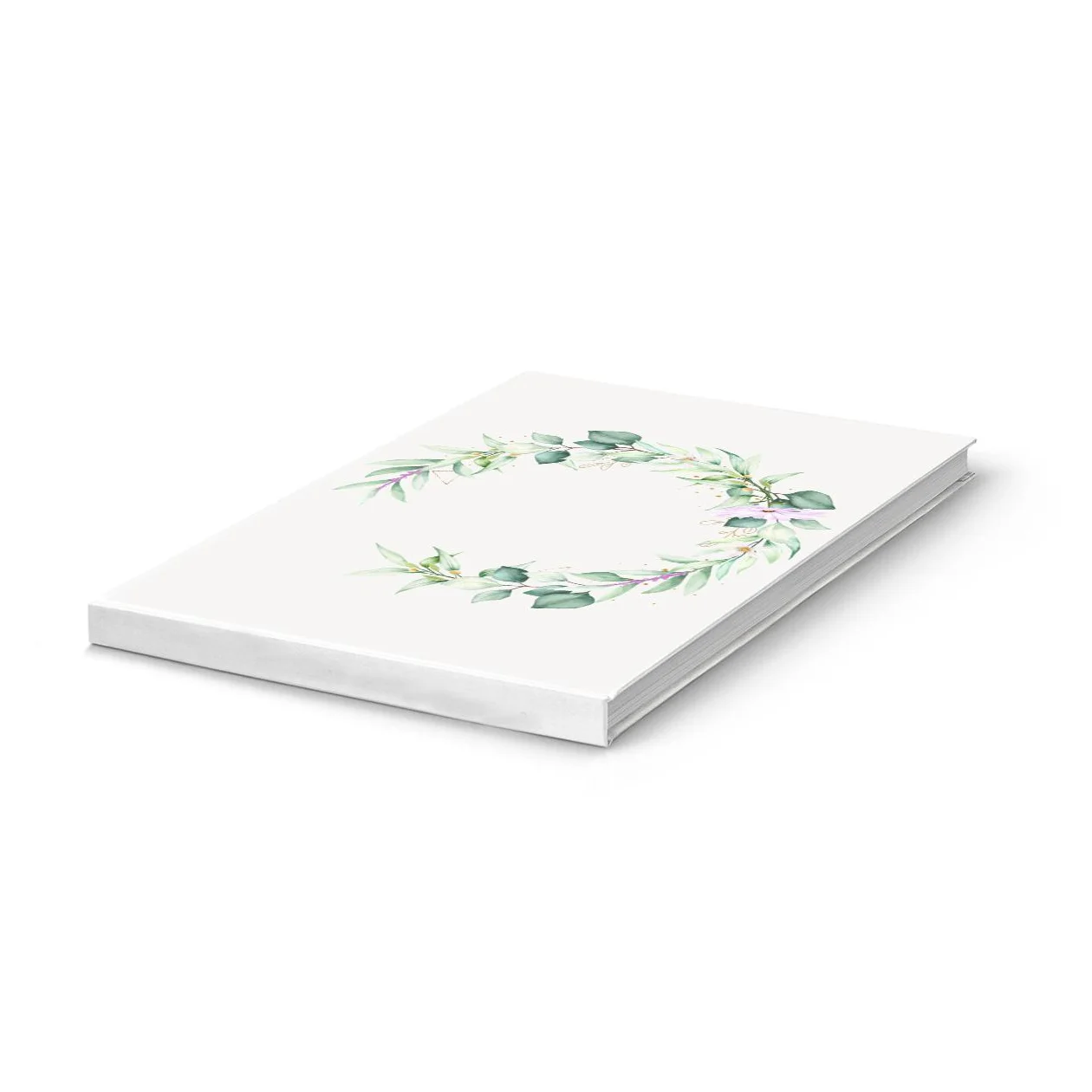 Personalized Flowers Guest Book Wedding Sign Book Wedding Guestbook White Photo Album Keepsake Anniversary Gift Idea