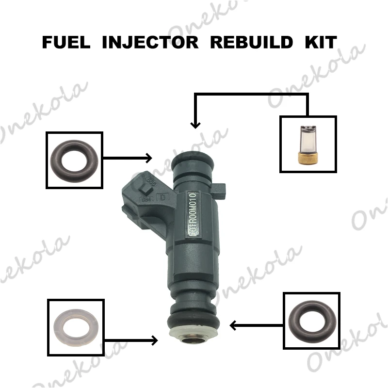 

Fuel Injector Service Repair Kit Filters Orings Seals Grommets for F01R00M010 For Southeast Lingyue SHENGFENGHUA SFH-X8103