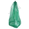 Portable Fishing Gear Small Grid Thickening Green Fishing Net Nylon Mesh Bag Fish Nets Bag Live Fish Nets Mesh Bag