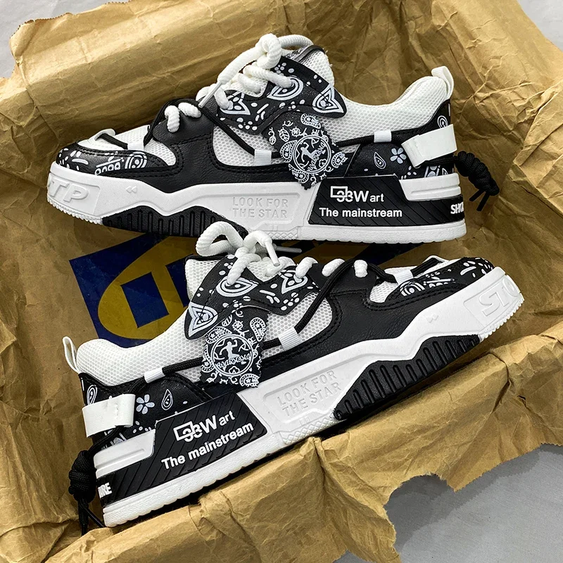 נעלי קיץ לגברים 2024 נעלי וולקנייזד לגברים מותג נעליים חדשות מהירות