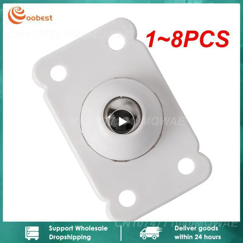 

1 ~ 8 шт. Прямая поставка, клейкие поворотные ролики, мебельное колесо для ящика для хранения, мусорная корзина, универсальные шкивы, липкие колеса, нет