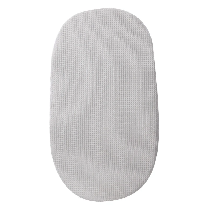 Breathable Baby Bed Sheet Solid Color Boys Girls Pram Fitted Sheet Removable Slipcover Comfortable for Infants Toddlers