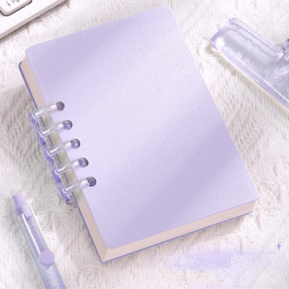 Mini Pocket Loose-Leaf Notebooks Set | Portable Stylish Stationery with Versatile Pages and Frosted Cover