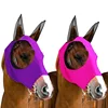 1pc Horse Flying Mask Anti-Fly Worms Breathable Stretchy Knitted Mesh Masks With Ears Horse Riding Equipment 3