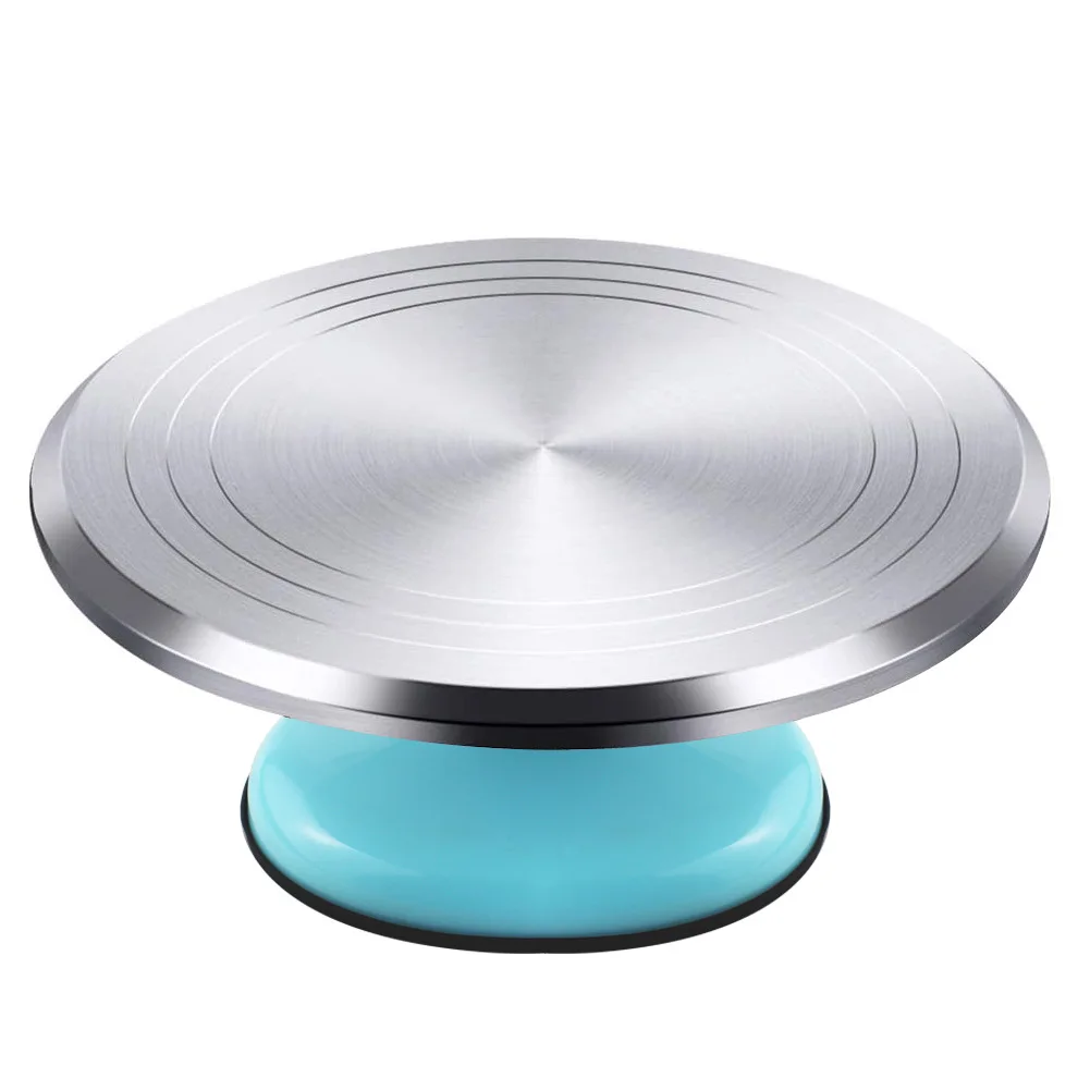 High Quality Aluminum Alloy Rotating Cake Decorating Stand Turntable with  Silicone Non-slip Bottom - AliExpress