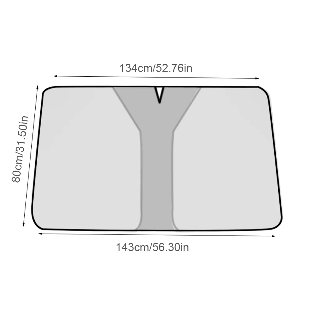 Foldable Car Sun Shield UV Reflective Front Window Sunscreen Silver Coated Front Window Protection Parasol for Sedan SUV Vehicle