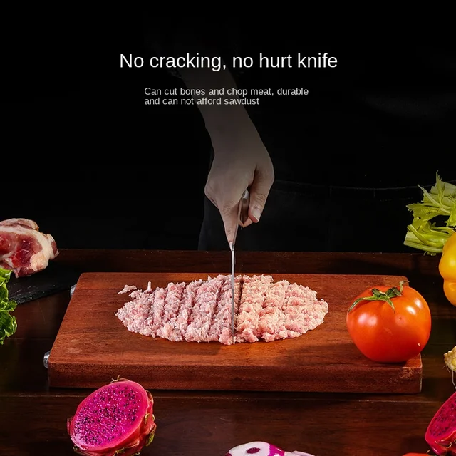 단단한 나무 흑단 나무, 항균 및 곰팡이 방지 주방 보드, 양면 도마