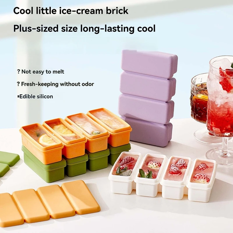 HOT SALE Outdoor Ice Block Molds For Whiskey,Reusable Reinforced Silicone Molds Cold Plung Ice Mold Maker Box