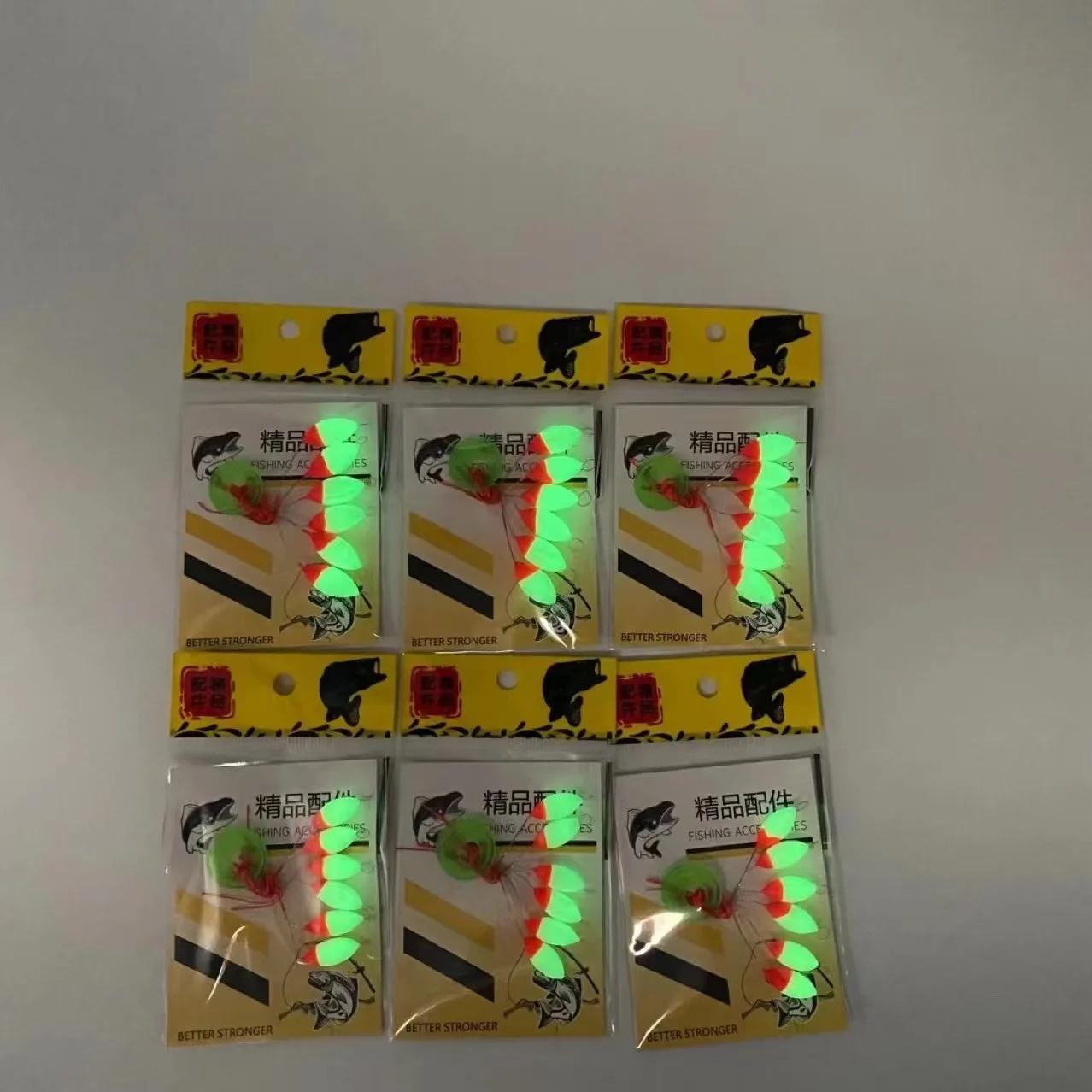 36 boules ovales luminescentes pour pêche carpe nocturne - 6 sachets de haricots flottants 7 étoiles