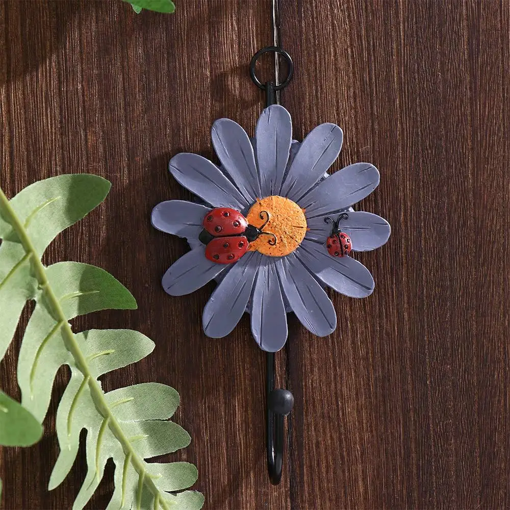 Self-adhesive Flower Shaped Storage Tools Kitchen Gadgets Home Supplies Wall Decoration Hook Clothes Hook Hangers Home Storage 5