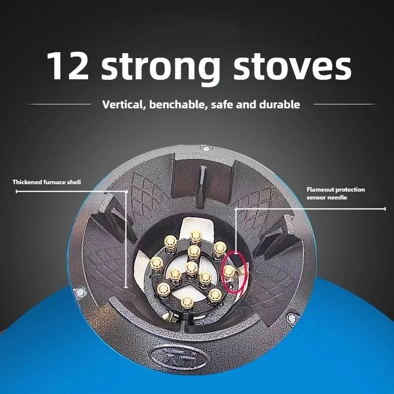 Commercial Low-pressure Energy-saving Fierce Fire Stove Outdoor Camping Cooking Gas Cooktop Stainless Steel Liquefied Gas Stove 4