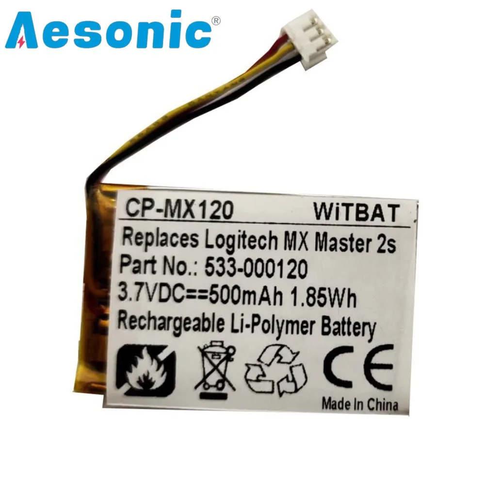 Logitech MX Master 2 3 2s MX için yedek fare pil 600mAh her yerde 2 2S MX ERGO M-RO052 910-004374 533-000120 533-000121
