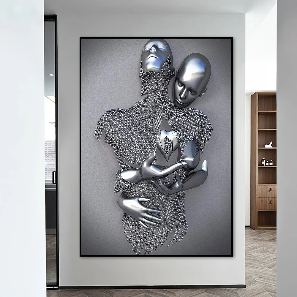 Abstract Metal Portrait Wall Art 5 | Abstract Metal Portrait Wall Art 5