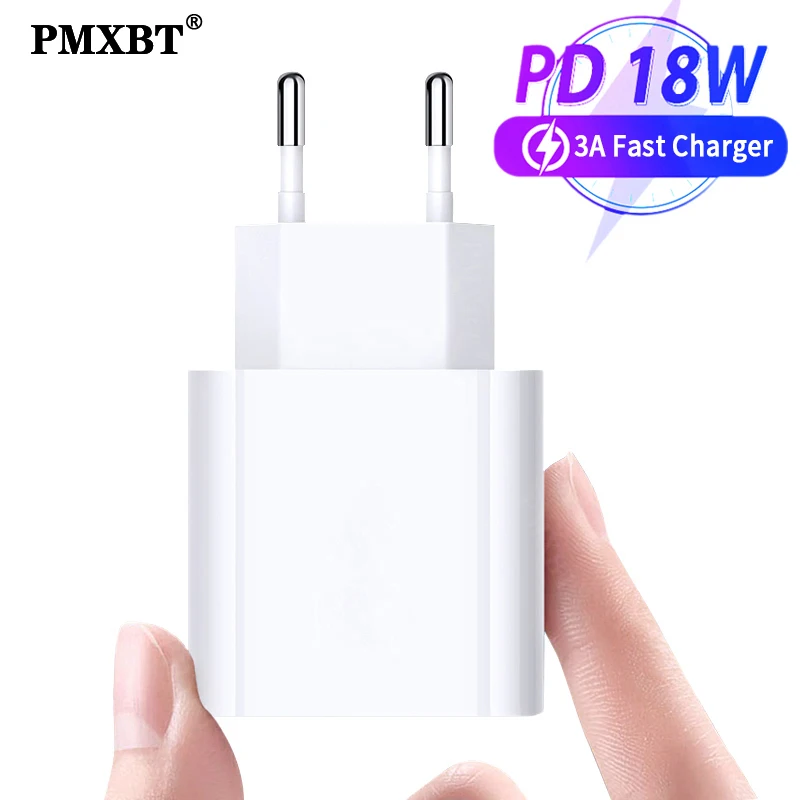 USB C Charger 18W PD Fast Charging For iPhone 12 Pro Max Macbook Xiaomi Samsung Mobile Phone Type Wall Chargers |