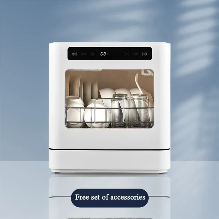 Mini Dish Washing Machine Large Capacity Portable And Movable Free Installation Desktop Small Dishwasher 2