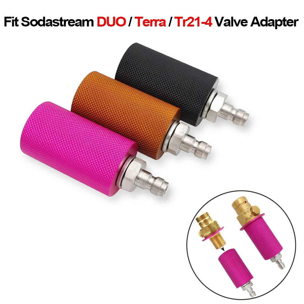 Sodastream Duo Terra Tr21 4 Soda Klep M18x1.5 Converter Adapter Quick
