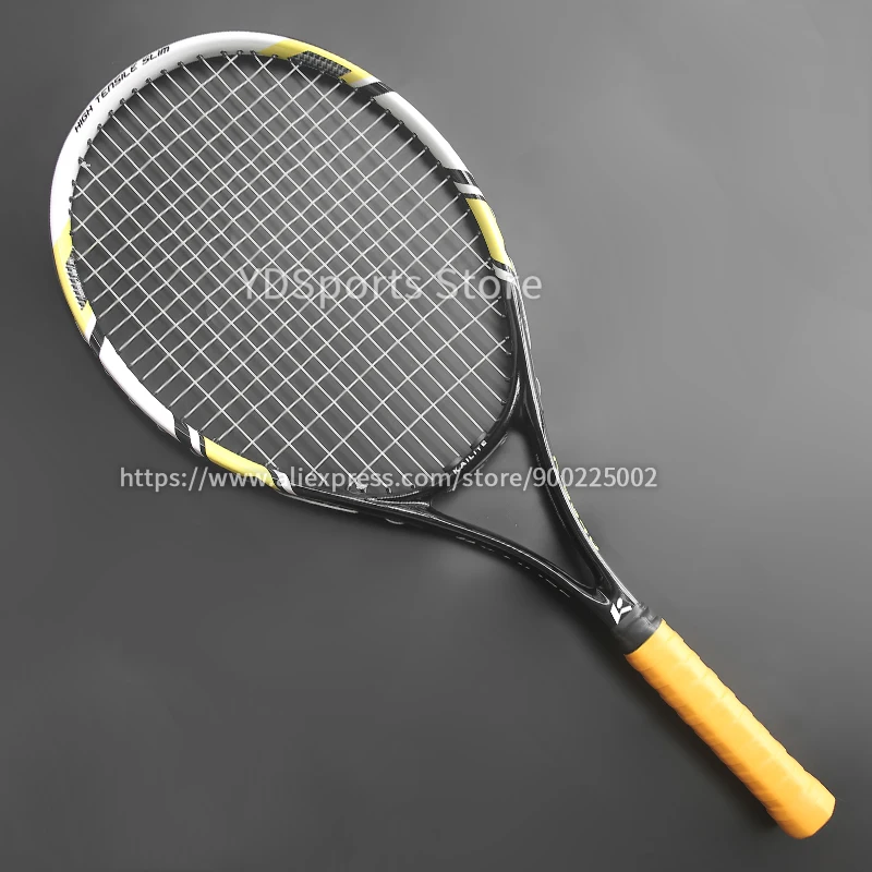 Professional Unisex Carbon Fiber Tennis Racket With Bag Training Paddle Rackets For Adult Men Women Ultra Light Racquet