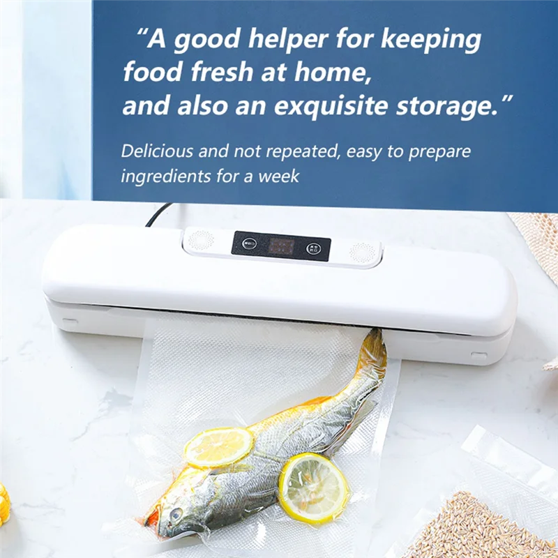 1 PCS Food Vacuum Sealer Packaging Machine Machine Automatic Household For Food EU Plug