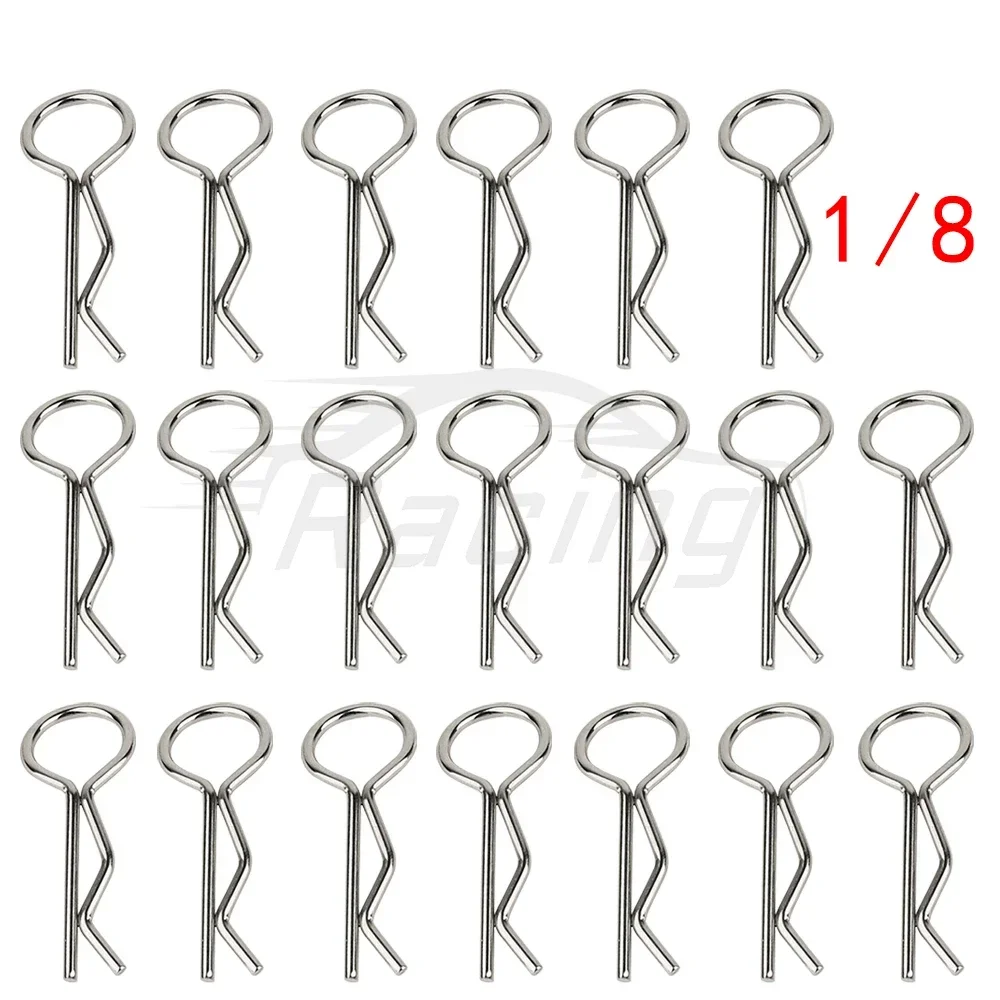 24 Pièces Clips De Carrosserie Pour Voiture RC - Acier Inoxydable - Languettes D'Arrachement - Compatible Modèles 16209/16210