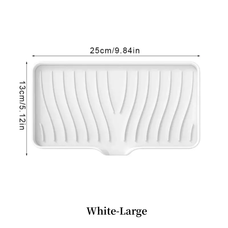 1 Pcs Silicone Soap Tray/Stand, Self-Draining Soap Pad,Multifunctional No-Punch Sink thumbnail 10