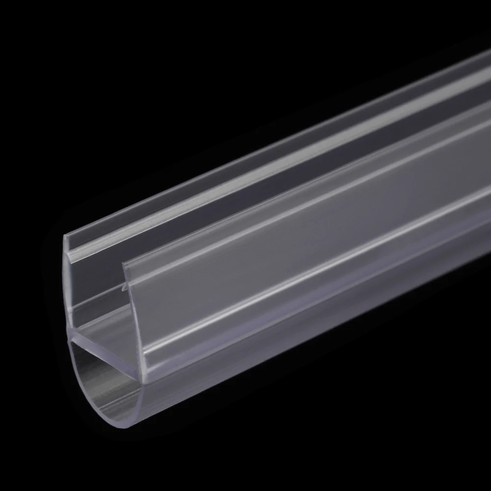 4mm-12mm PVC Sealing Strips Bathroom Glass Door Weatherstrip Window Seal Water Baffle Rubber Bath Screen Hardware