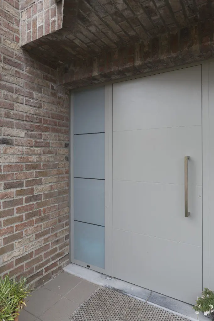 Sixinalu Front Door Tempered Glass Entrance Doors Residential Exterior Thermal Break Aluminum Security Doors Size Color