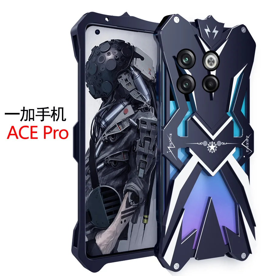 

Original Zimon Luxury Thor Heavy Duty Armor Metal Aluminum Mobile Phone Case Covers For Oneplus Ace Pro Cover Cases