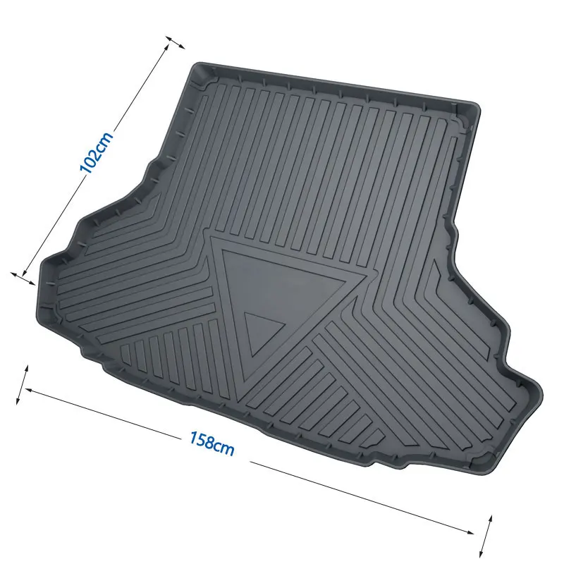 

For Ford Mustang 12-21TPO Cargo Liner Floor Mat-All Weather Rear Trunk Protection Durable Specialized Car Accessories Modified