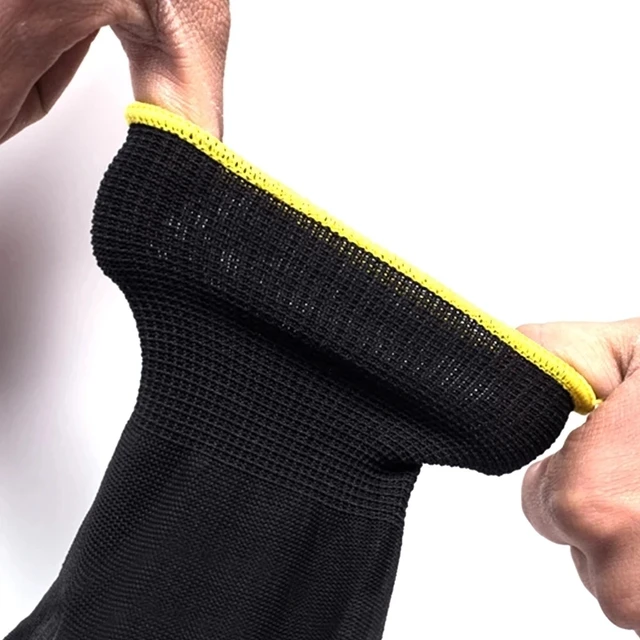 Guantes de poliuretano para trabajo de seguridad, manoplas recubiertas de Palma, suministros de reparación de carpintero, sin logotipo, 10/30 pares - Imagen 3