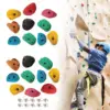 10x Rock Climbing Holds Rock Wall Climbing Kit Rock Wall Grips for Tree Climbing Outdoor Climbing Tree House Course Training 3