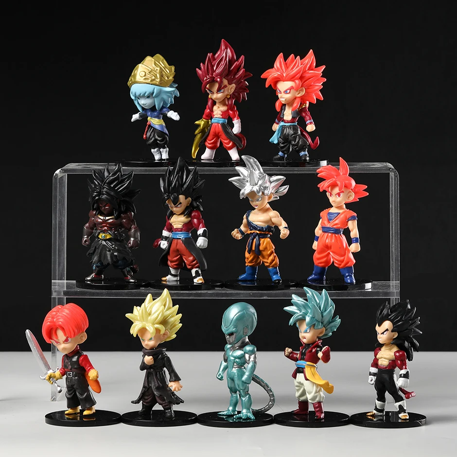 漫画の置物のおもちゃセット,ドラゴンボールgt,超サイヤ人,4ベジータ