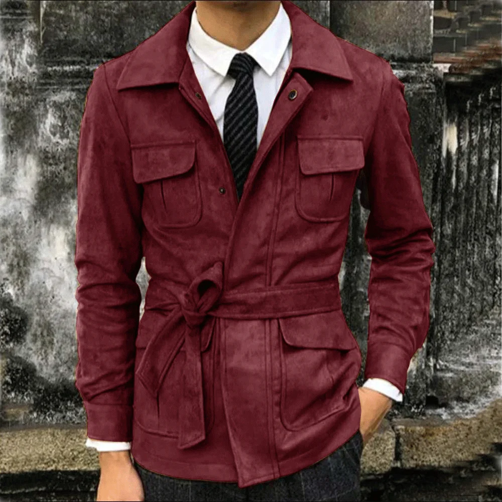 Men's Suede Pocket Slim Fit Center Racing Windbreaker Alonso Parkas Y2k Duvets Down Jackets for Mans Male Coat Man men suits jackets