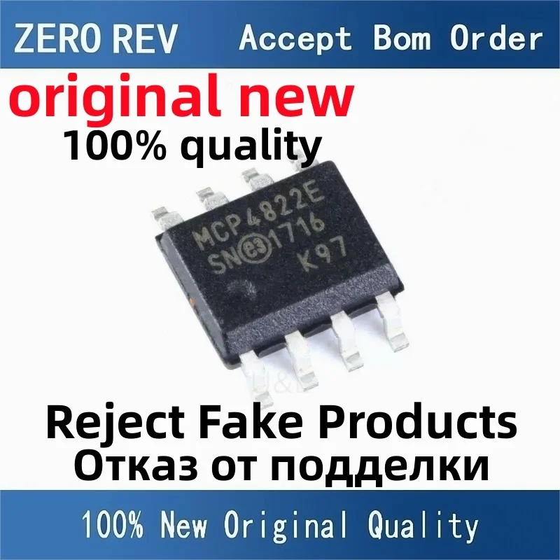 

2-10Pcs 100% New MCP4822T-E/SN MCP4822-E/SN MCP4822ESN SOIC-8 SOP8 Brand new original chips ic