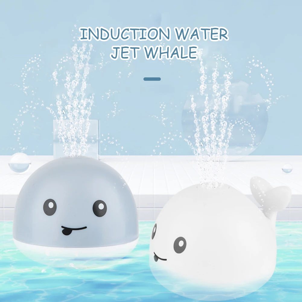

Electric Induction Water Spray Whales Bath Toy Battery Powered Water Game Toy Gift For Children's Day