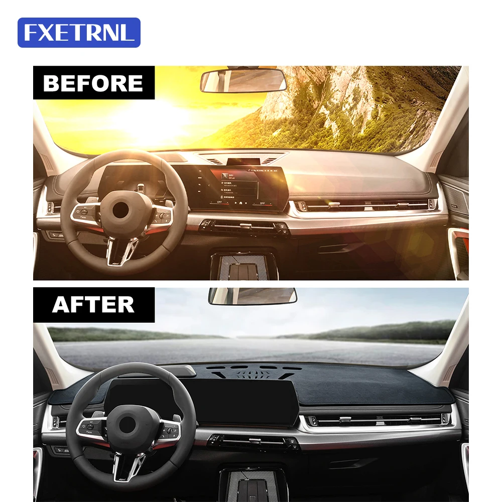 LHD RHD 자동차 대시보드 보호 매트 패드 여름용 대시매트 햇빛 가리개 카펫 BMW X1 U11 X2 U10 2024 2025 2026용