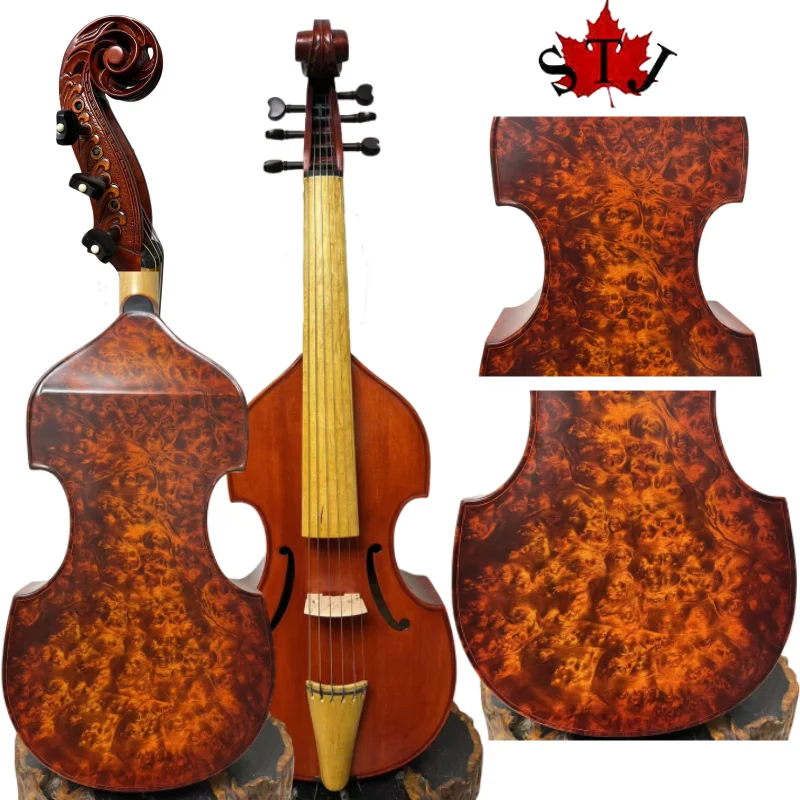 SONG Brand gamba Concert bird's eye big 6 strings 18 1/2" viola da gamba#15977