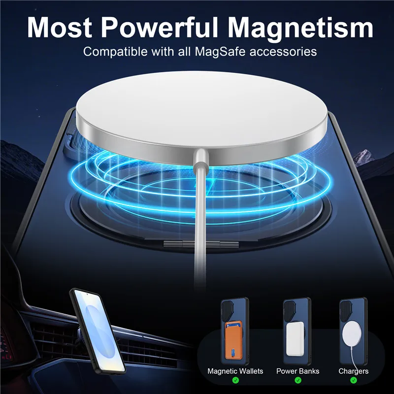 Armor Case with Car Magnetic Ring and MagSafe-Compatible Wireless Cover