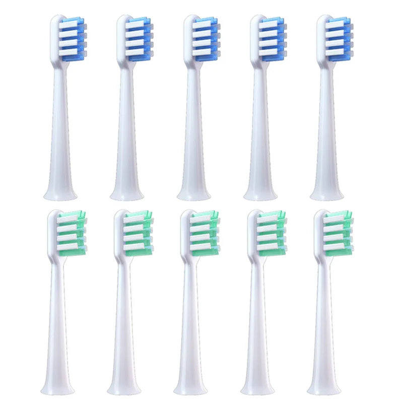10PCS/Set DR. BEI Clean Suitable Brush Head For C1 Oral Care Teeth Toothbrush Floss Action Brush Heads Installation Hair Brush