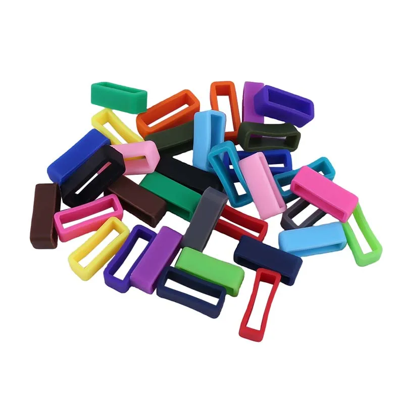 10-Pack Silicone Watch Strap Loops - Durable Circulating Accessory Rings