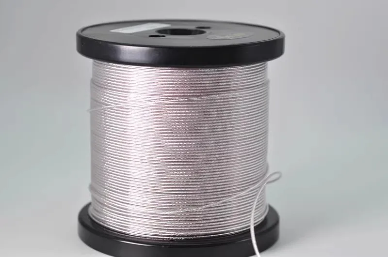 Bandung Frozen Edition Occ 7N Single Crystal Copper Silver Plated 26Awg Multi Core Auricolare Fever Wire Soft Skin