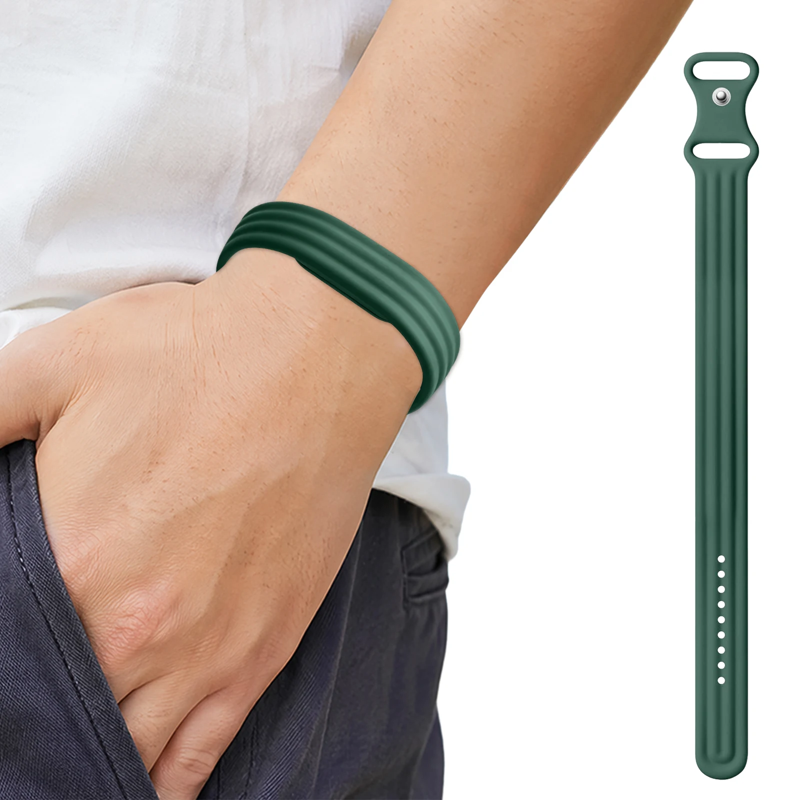 Silicone Strap Lightweight Screenless Activity Tracker Wristband for Fitness and Outdoor Activities