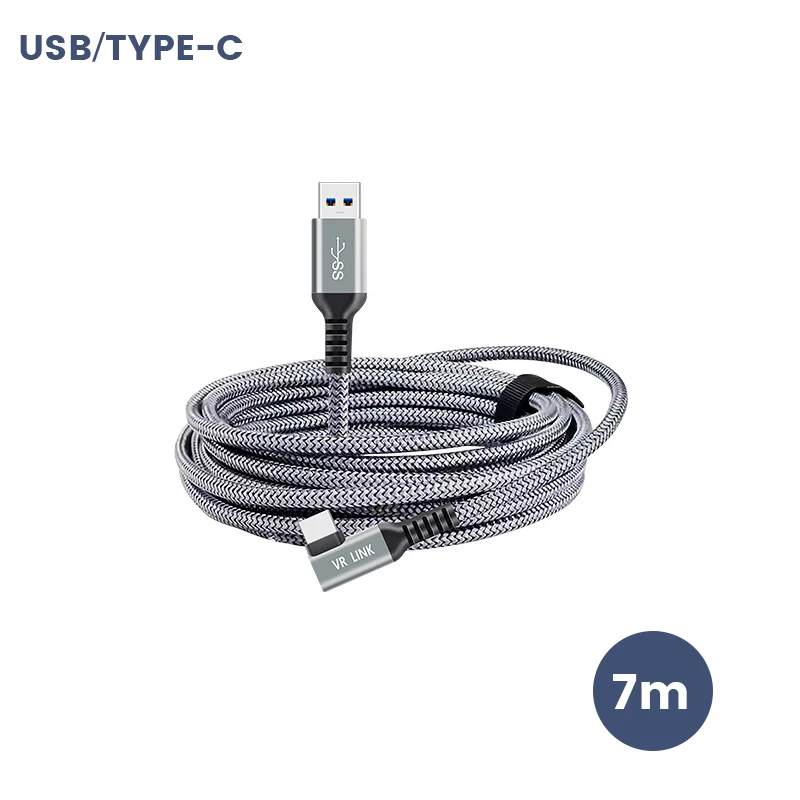 Upgrade 7M/6M Quest 2 Charging Cable For Oculus Quest 1/2 Link VR Data Line USB 3.0 Transfer Cable Type-C VR Headset Accessories 