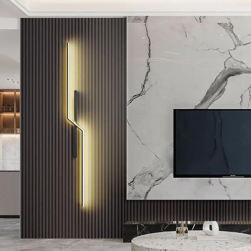 

Modern Geometry Aluminum Led Wall Lamp Living Room Wall Light Home Decor Bedroom Bedside Luminaire Loft Sconce Lighting Fixtures