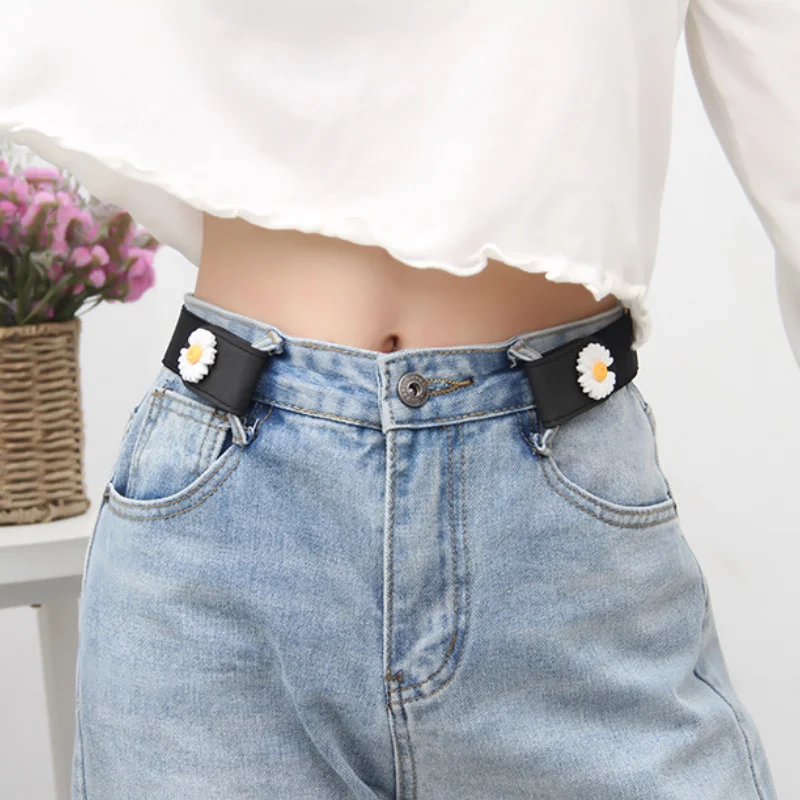 Fauler Hosengürtel, elastischer, elastischer Jeansgürtel, Damen-Dekoration, Ins-Stil, Herrenmode