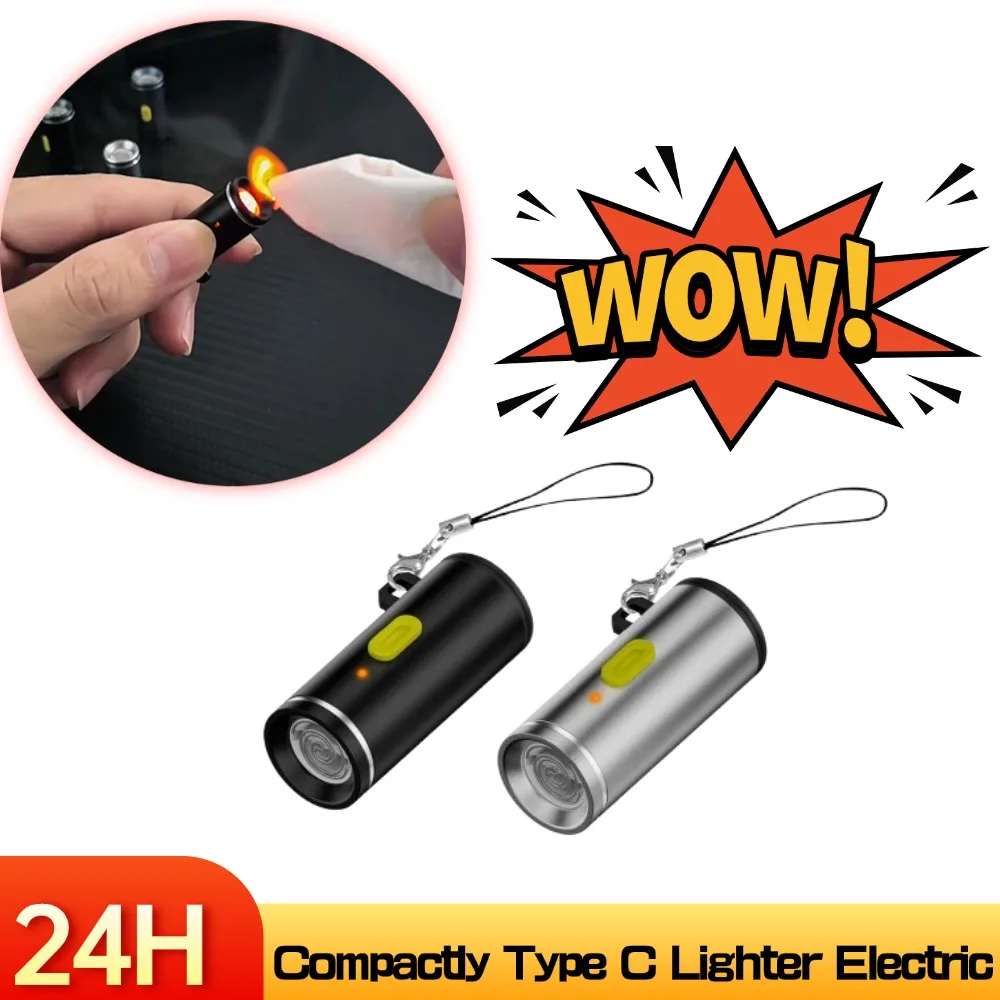 Compact Type C Electric Mini Lighter - Portable & Flameless