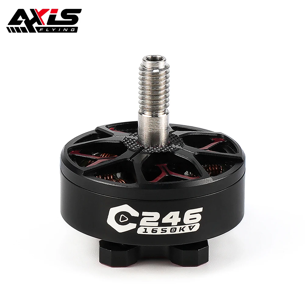 

Бесщеточный мотор Axisflying C246 2406 1650KV/ 1850KV/ 2050KV/ 2650KV 6S для 5 "/6" беспилотного/Sbang/кинематографического дрона