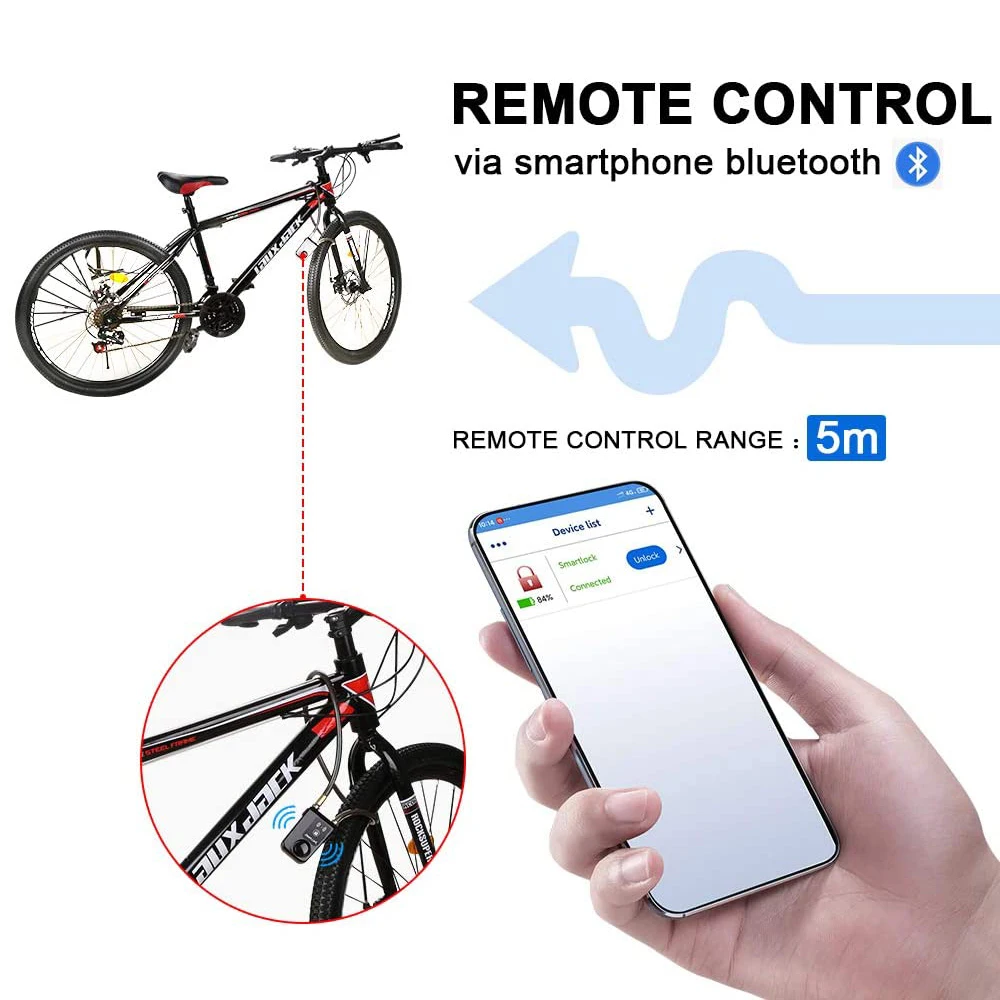 Smart Bluetooth-Controlled Waterproof Motorcycle and Bike Anti-Theft Alarm System