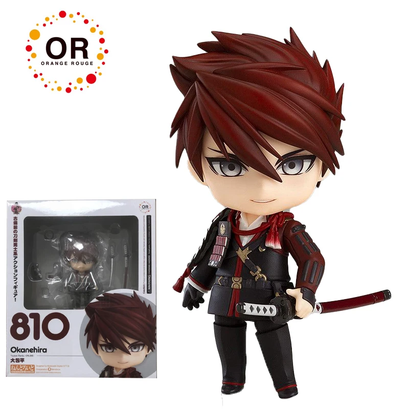 

Original Stock Orange Rouge NENDOROID 810 Ookanehira Touken Ranbu Online PVC Action Figure Anime Model Toys Collection Doll Gift