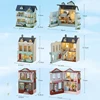 DIY Wooden Miniature Model Kit Sweet Dream House Casa Doll Houses With Furniture 3D Puzzle Dollhouse Home Decor Friends Gifts 6